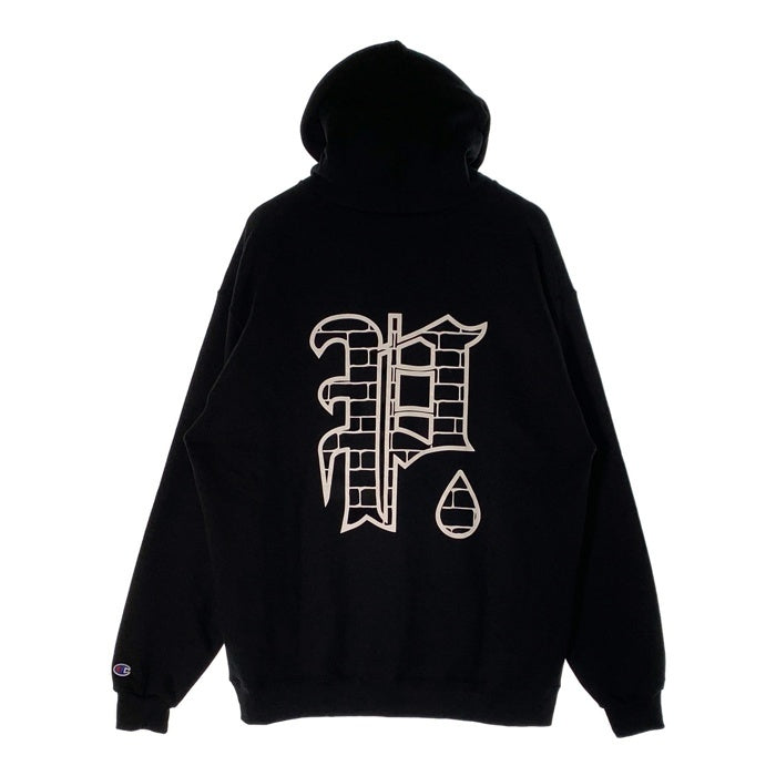 PHATRNK ファットランク SRVNTZ プリント プルオーバー スウェットパーカー ブラック Size JPN 3XL 福生店