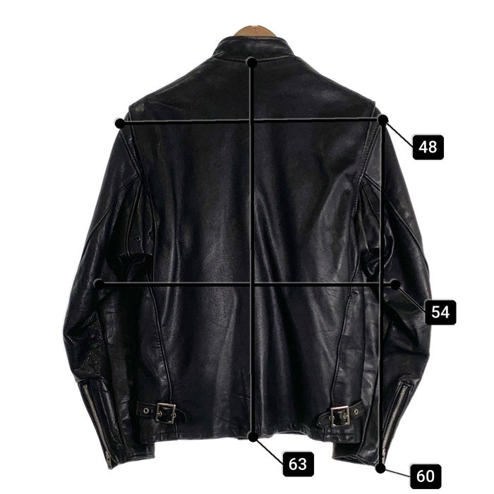 Schott ショット レザーシングルライダースジャケット ブラック 641 ボアライナー付 Size 38 福生店