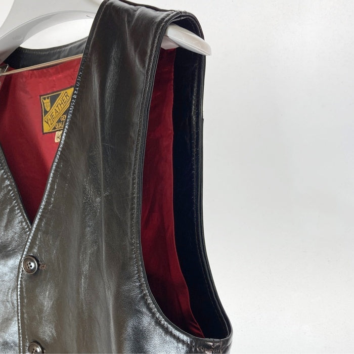 Y’2 LEATHER ワイツーレザー ホースハイド レザーベスト ブラック 馬革 Size40 瑞穂店