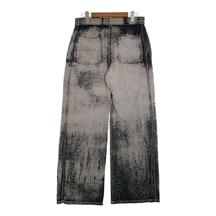 DIESEL ディーゼル P-LEO DEV TROUSERS バーンアウトトラウザー スウェットパンツ コットン ポリエステル グレー やや薄手 A14750 Size L 福生店