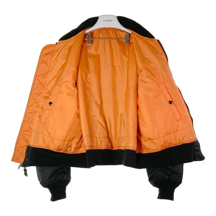 ALPHA INDUSTRIES アルファインダストリーズ MA-1 USA製 90's ワッペンカスタム ブラック sizeXL 瑞穂店