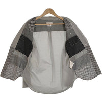 GANRYU ガンリュウ 14SS 3B テーラード シャツジャケット チェック ドット シャンブレー グレー EM-B005 AD2013 Size S 福生店