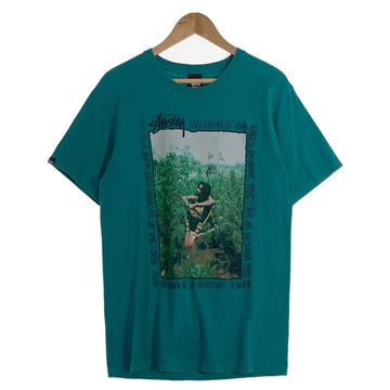 STUSSY ステューシー Peter Tosh ピータートッシュ フォトプリントTシャツ グリーン Size M 福生店