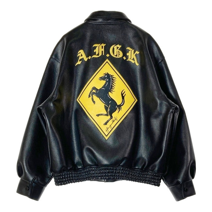 A FEW GOOD KIDS アフューグッドキッズ フェイクレザー スナップボタン ジャケット ブラック sizeM 瑞穂店