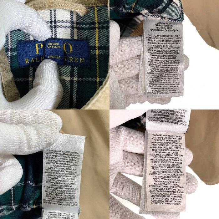 POLO RALPH LAUREN ポロラルフローレン コットンツイル ジャケット ベージュ Size S 福生店