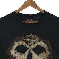 HARLEY-DAVIDSON ハーレーダビッドソン 110th Anniversary スカル エンブレム プリントTシャツ ブラック Size 2XL 福生店