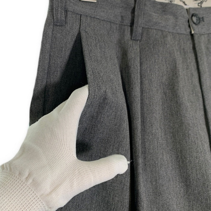 Schott ショット TC DOUBLE PLEATED WIDE PANTS チノツイル 2タック ワイドパンツ グレー 782-3910010 Size L 福生店