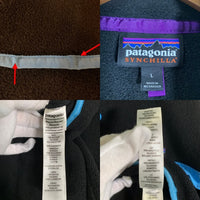 Patagonia パタゴニア  AW22 Lightweight Synchilla Snap-T Pullover ライトウェイト シンチラ スナップT プルオーバー ブラック ブルー STY25551FA22 Size L 福生店
