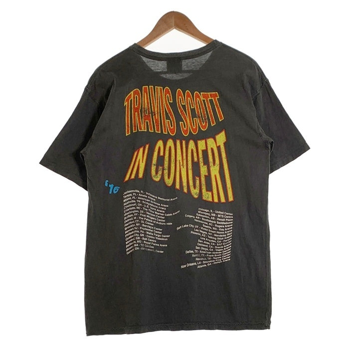 TRAVIS SCOTT トラヴィススコット Rodeo Tour 2016 ツアー プリント 半袖Tシャツ チャコールグレー Size M 福生店