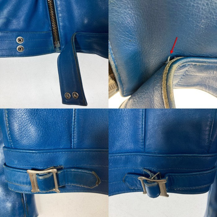 Lewis Leathers ルイスレザー サイクロン 666期 ライダースジャケット ブルー size36 瑞穂店