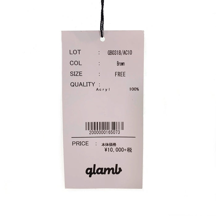 glamb グラム 大判ストール チェック柄 ブラウン アクリル GB0138/AC10 福生店