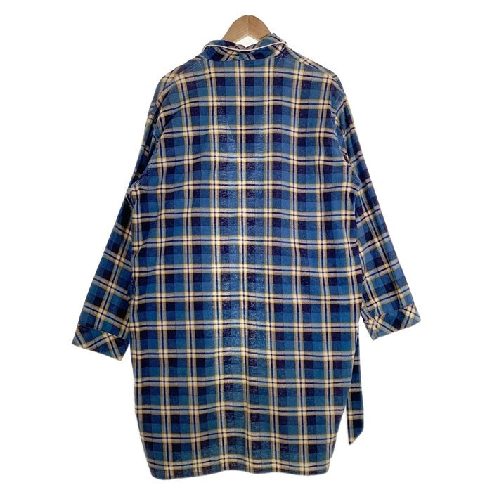 AHM フランネルチェックガウン ブルー US古着 Size M 福生店