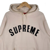 SUPREME シュプリーム 21AW Pearl Logo Hooded Sweatshirt パールロゴ プルオーバースウェットパーカー ホワイト Size M 福生店
