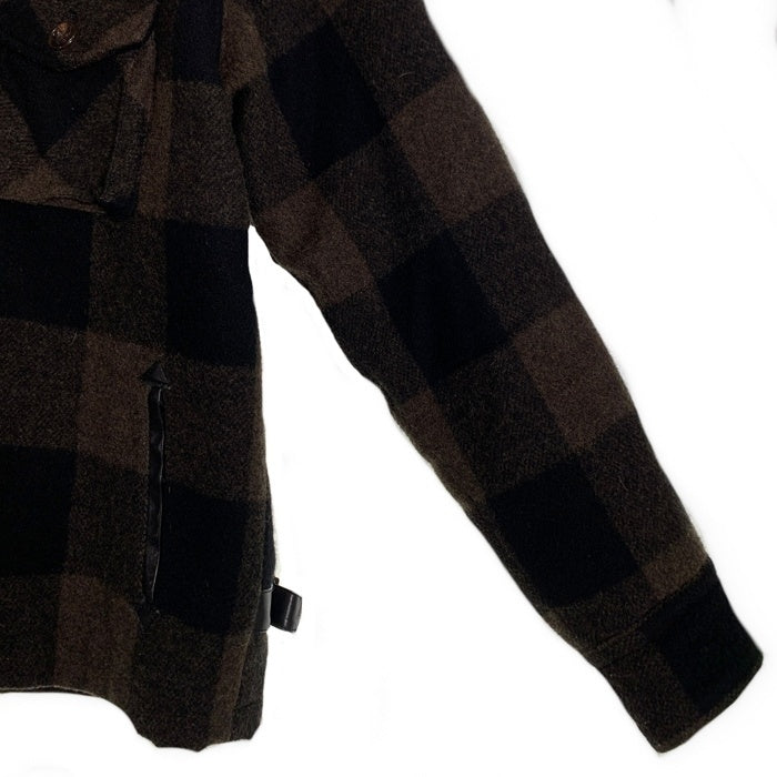 CLUCT クラクト バッファローチェック ウールシャツジャケット 中綿 ブラウン ブラック Size M 福生店