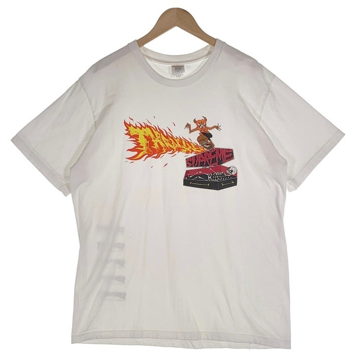 SUPREME シュプリーム 24AW Thrasher スラッシャー Back Tail Tee バックテール プリントTシャツ ホワイト Size L 福生店