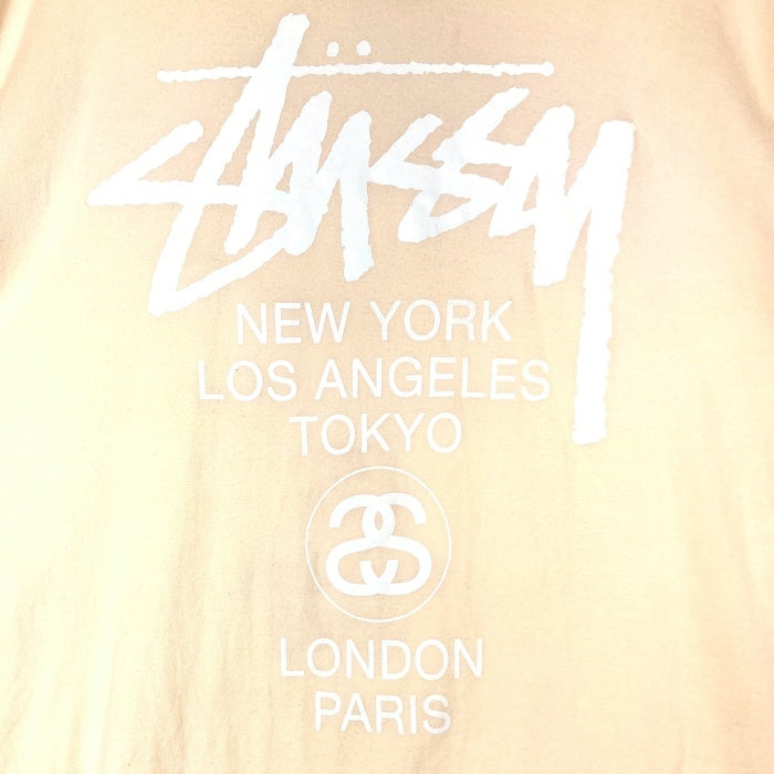 STUSSY ステューシー メキシコ製 ワールドツアー Tシャツ ピンク sizeXL 瑞穂店