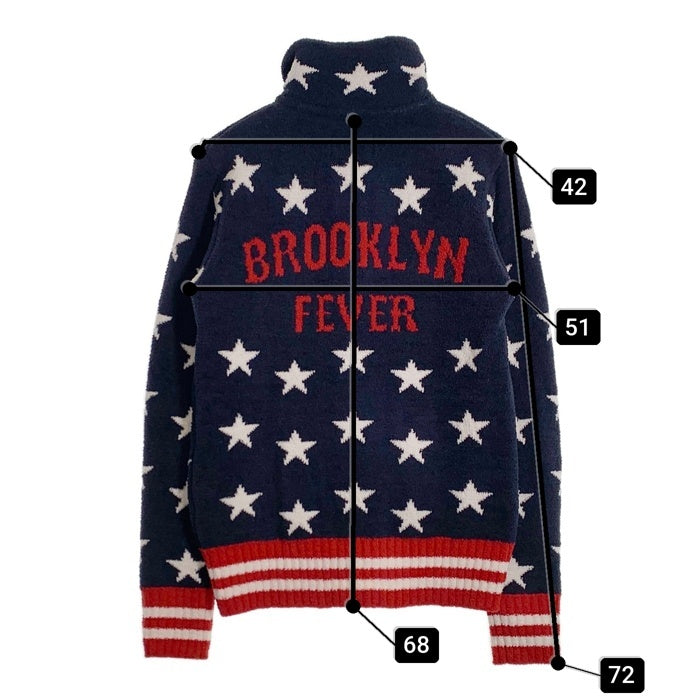 TMT ティーエムティー 19AW SHAGGY BOA STAR ZIP UP JACKET シャギーボア スタージップジャケット ネイビー TKN-F1901 Size L 福生店