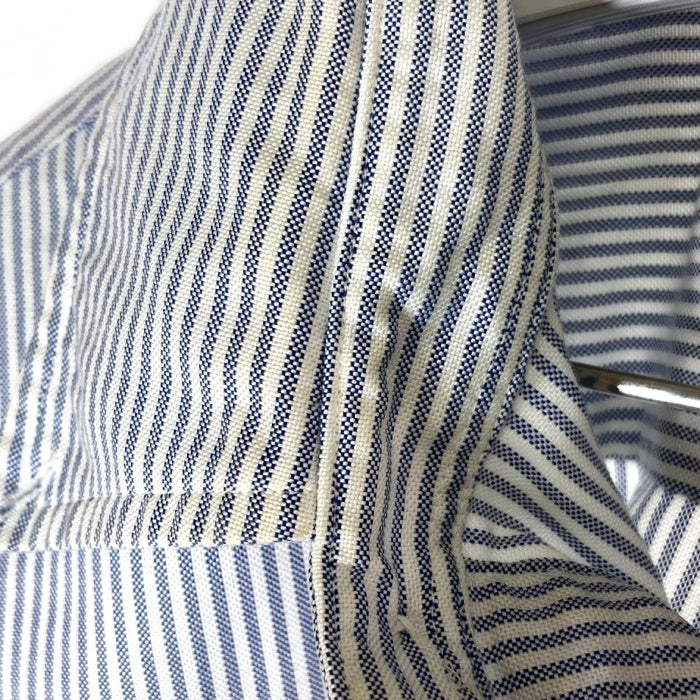 BROOKS BROTHERS ブルックスブラザーズ キャンディストライプ 長袖プルオーバーシャツ ブルー sizeXL 瑞穂店