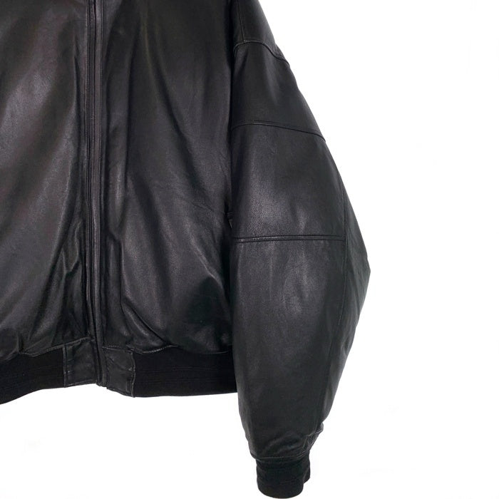 Evisen Skateboards エビセン スケートボード WYE'Ⅱ BE BACK LEATHER DOWN 羊革 ラムレザー ダウン ジャケット ブラック Size XL 福生店