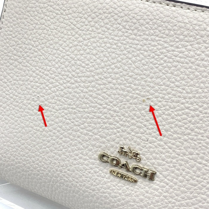 COACH コーチ Peanutus ピーナッツ ミディアム ジッピーウォレット ホワイト C4604 福生店