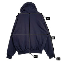 YZY GAP イージー ギャップ ZIP-UP HOODIE ジップアップ スウェットパーカー ネイビー Size XL 福生店