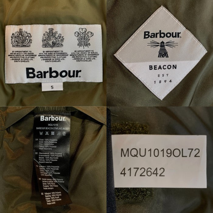 Barbour バブアー STARLING JACKET ナイロン キルティングジャケット オリーブ MQU1019 並行品 Size S 福生店