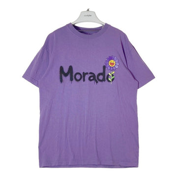 J Balvin ジェイバルビン TAKASHI MURAKAMI 村上隆 KAIKAI KIKI  MORADO SPRAY PAINT TEE Tシャツ パープル sizeL 瑞穂店