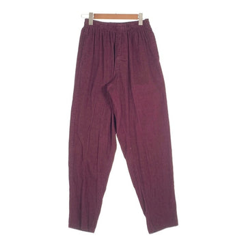 80-90's STUSSY ステューシー コーデュロイ ビーチパンツ テーパード ボルドー USA製 黒タグ Size M 福生店