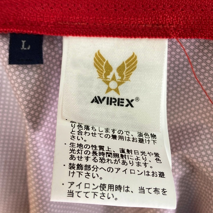 AVIREX アヴィレックス 6292067 ビッグロゴ アノラックジャケット レッド sizeL 瑞穂店