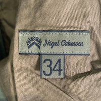 NIGEL CABOURN ナイジェルケーボン アーミーカーゴショート ショートパンツ バックサテン ダークグリーン 8050-00-51012-1-3 Size 34 福生店