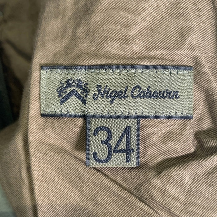 NIGEL CABOURN ナイジェルケーボン アーミーカーゴショート ショートパンツ バックサテン ダークグリーン 8050-00-51012-1-3 Size 34 福生店