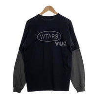 WTAPS ダブルタップス 26SS SLDR / LS / COTTON レイヤード 長袖 Tシャツ ブラック チャコール 261ATDT-CSM12 Size 02 福生店