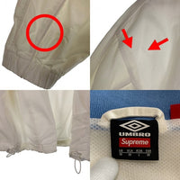 SUPREME シュプリーム 23AW Umbro アンブロ Cotton Ripstop Track Jacket コットンリップストップ トラックジャケット ホワイト Size US M 福生店