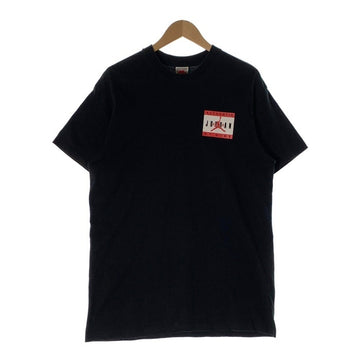 90's NIKE ナイキ AIR JORDAN エアジョーダン プリントTシャツ ブラック イラスト 銀タグ Size L 福生店