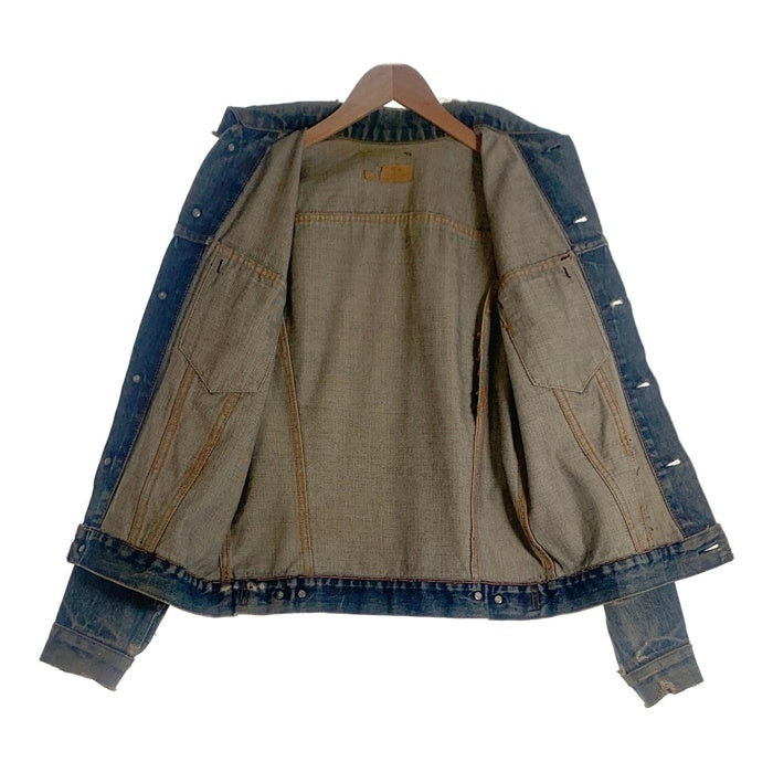 60's 70's Levi's リーバイス ボタン裏524 不均等V ビッグE BIG E 4thモデル トラッカーデニムジャケット インディゴ 70505-0217 USA製 Size 40 福生店