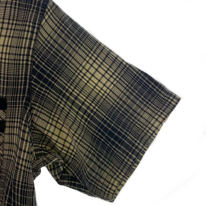 Style Eyes スタイルアイズ オープンカラー チェックシャツ 半袖 ブラック アイボリー SE35055 Size M 福生店