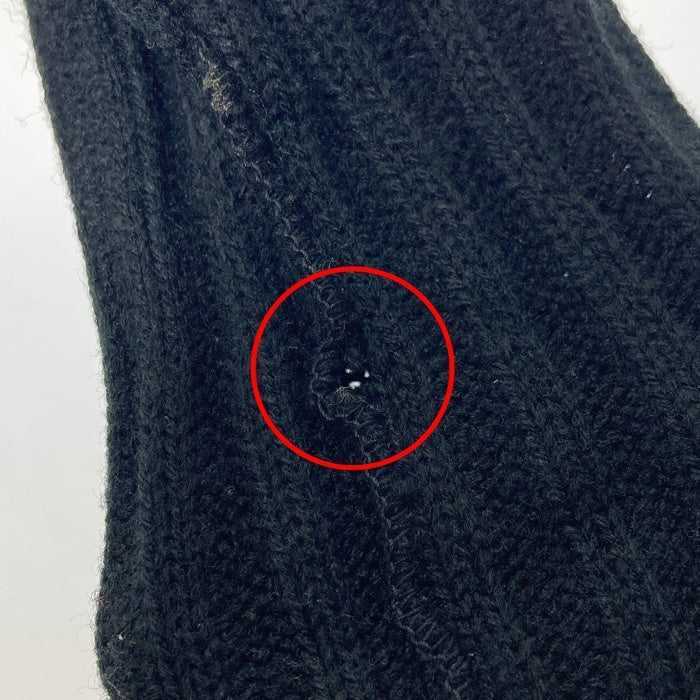60's~ BRISTOL PRODUCTS アクリルニット レタードカーディガン ブラック Size 38 瑞穂店