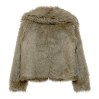 BANANAREPUBLIC バナナリパブリック FAUX FUR SHORT JACKET ファージャケット ブラウン sizeS 瑞穂店