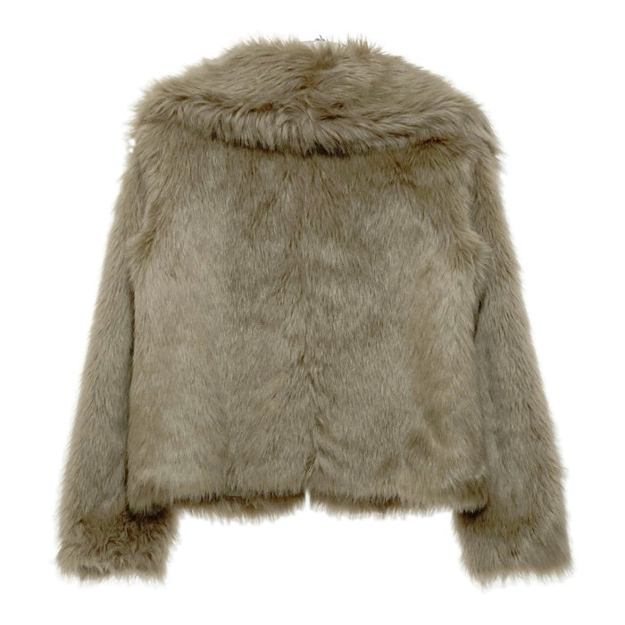 BANANAREPUBLIC バナナリパブリック FAUX FUR SHORT JACKET ファージャケット ブラウン sizeS 瑞穂店