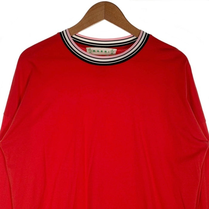 MARNI マルニ Dance Bunny Long Sleeve Tee ダンスバニー ロングスリーブTシャツ レッド HUMU0039L0 S22763 Size 46 福生店