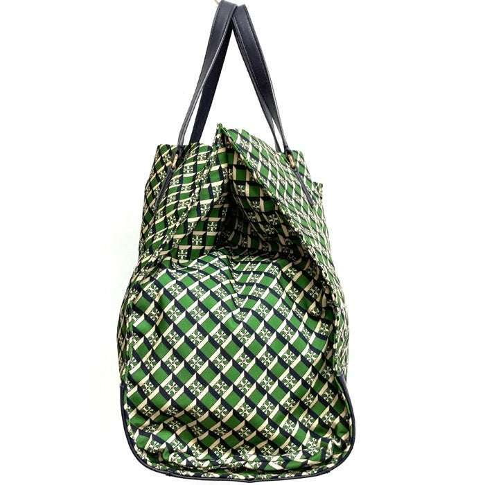 TORY BURCH トリーバーチ エラ 総柄 トートバッグ グリーン 瑞穂店