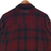 Woolrich ウールリッ オンブレチェック ウール ジャケット レッド ブラック USA製 Size L 福生店