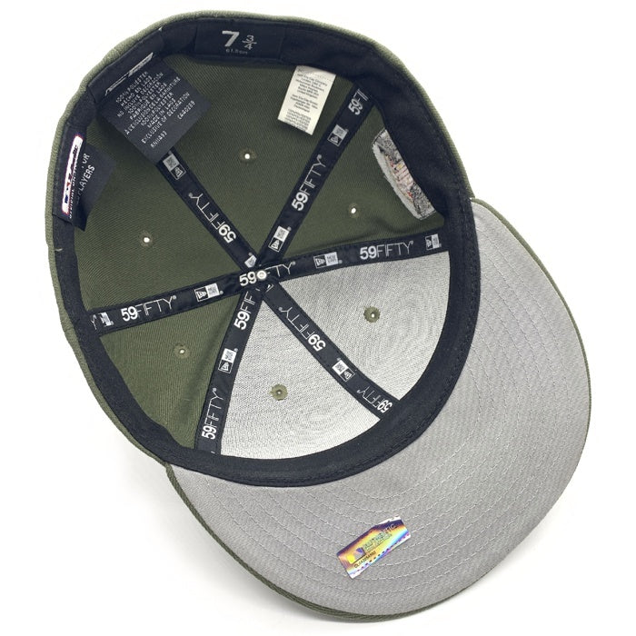 New Era ニューエラ 59FIFTY MLB ロサンゼルス・ドジャース OUR NATION FINEST ベースボールキャップ オリーブ 星条旗 Size 7 3/4 (61.5cm) 福生店
