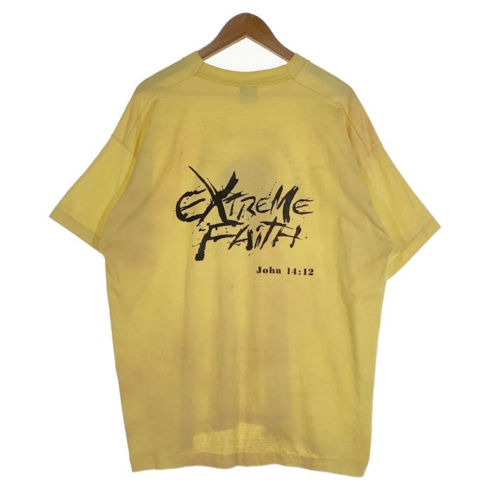 80's Solid Rock Youth プリントTシャツ イエロー FRUIT OF THE LOOM USA製 Size XXL 福生店
