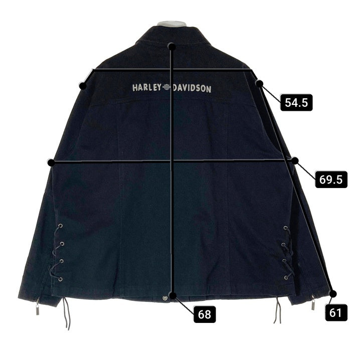 HARLEY DAVIDSON ハーレーダビッドソン コットン ジャケット ブラック size- 瑞穂店