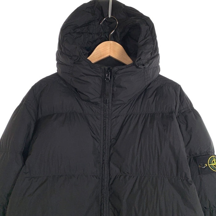 STONE ISLAND ストーンアイランド GARMENT DYED CRINKLE REPS R-NYLON DOWN ガーメントダイ リサイクルナイロン ダウンジャケット ブラック 811540723 10/2023 Size XL 福生店