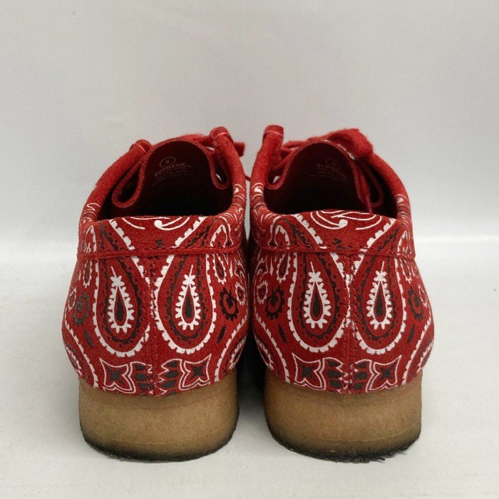 Supreme シュプリーム Clarks クラークス 19SS RED Bandana Wallabee バンダナワラビー 42399 レッド size27cm 瑞穂店