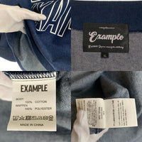 EXAMPLE エグザンプル 20AW BASE BALL DENIM SHIRT ベースボール デニムシャツ インディゴ Size XL 福生店