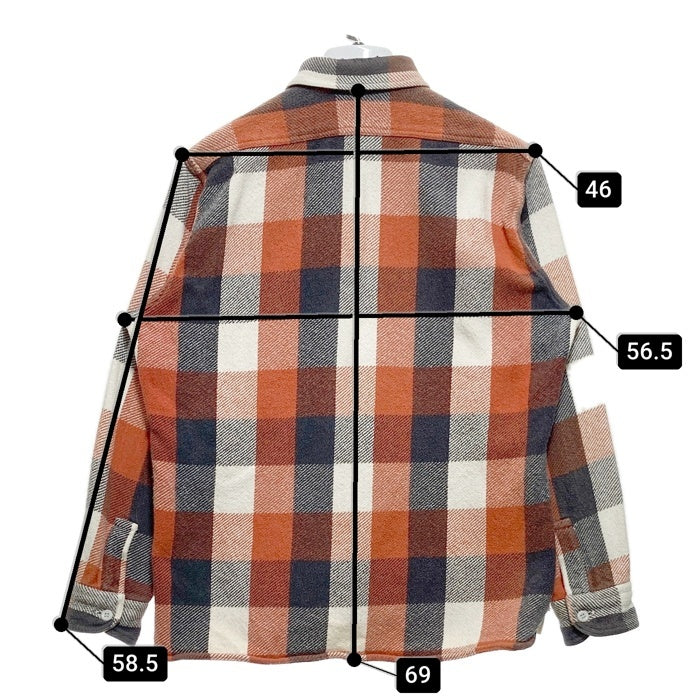 WAREHOUSE ウエアハウス チェック ヘビーフランネルシャツ オレンジ Size 38 瑞穂店