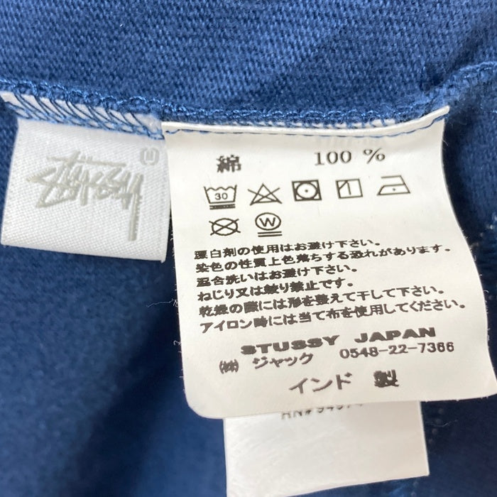 STUSSY ステューシー オーバーダイ プルオーバーパーカー ブルー 1140016 Size L 瑞穂店